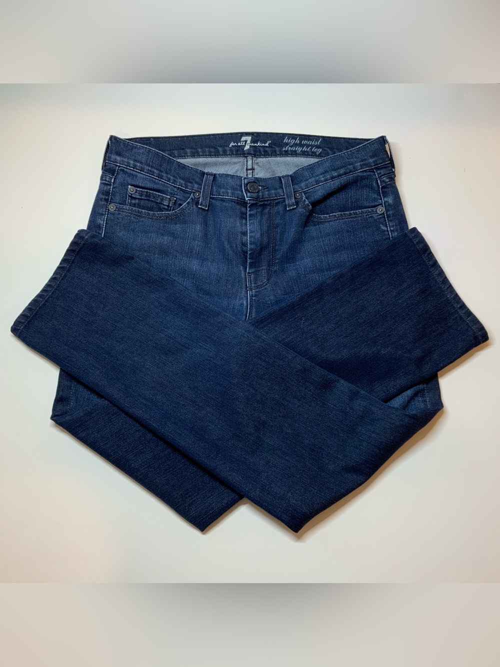 7 For All Mankind Women’s High Waist Straight Leg Jeans